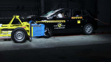 Skoda Fabia Euro NCAP front impact test