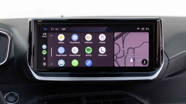 Peugeot E-208 - Apple CarPlay screen