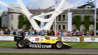 How Renault brings motor sport technology to the road (sponsored) - renault f1 side tracking goodwood