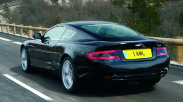 Aston Martin DB9 coupe rear tracking