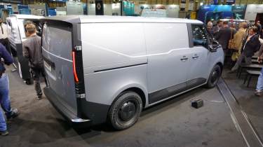 Renault Trafic on display at Commercial Vehicle Show - rear 3/4
