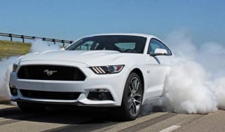 Ford Mustang line-lock burnout