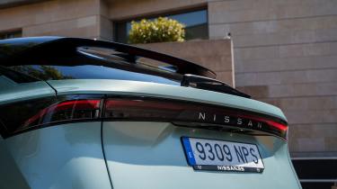 Nissan Ariya facelift 2026 - rear detail