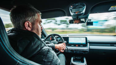 Richard Ingram driving the Hyundai Ioniq 5 N