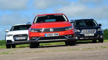 Off-road triple test - Volkswagen Passat Alltrack vs Audi A4 Allroad vs Subaru Outback