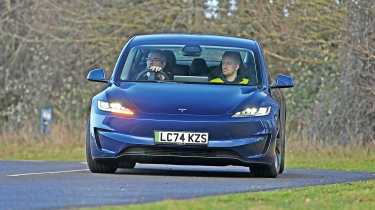 Tesla Model 3 - front cornering