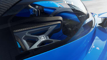 Bugatti Bolide - outside view of cockpit