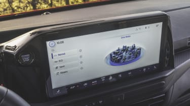 Ford Transit Custom drive mode selection screen