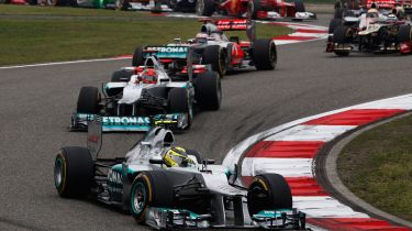 Nico Rosberg leads the Chinese Grand Prix