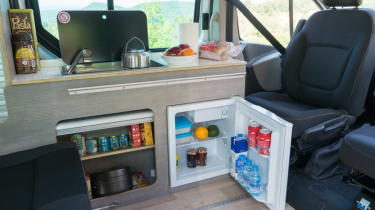 Nissan campervan interior fridge