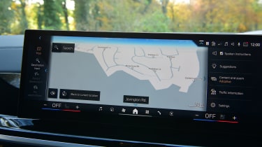 BMW X5 infotainment sat-nav screen