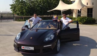 Mark Webber and Graham Bahrain Porsche Panamera