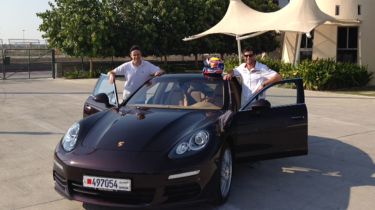 Mark Webber and Graham Bahrain Porsche Panamera