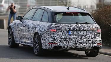 Audi RS4 Avant spies rear