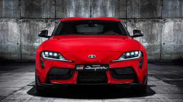Toyota Supra - red full front