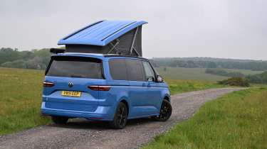 Volkswagen California eHybrid - static with folding roof raised