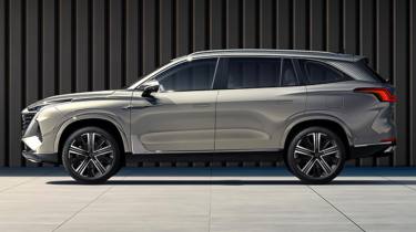 MGS9 PHEV Euro NCAP test vehicle - side