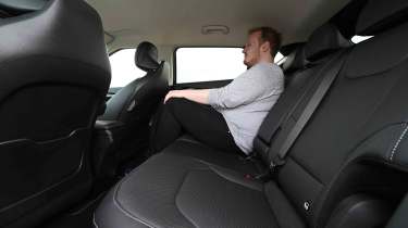 Kia EV6 - rear seats with News Reporter, Ellis Hyde