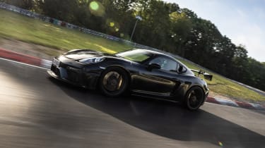 Porsche Cayman GT4 RS - front tracking