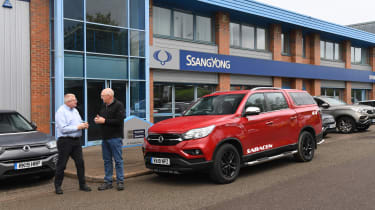 SsangYong Musso long term review - dealership front