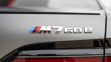 BMW 7 Series vs Mercedes S-Class - BMW M760e badge