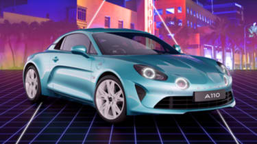 Alpine A110 South Beach - blue front static