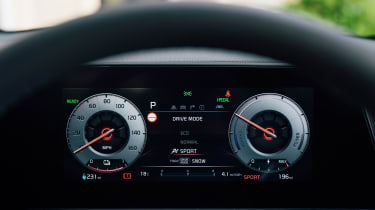 Kia Niro EV - dash screen (white dials)