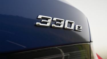 BMW 330e - model badge