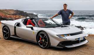 Alastair Crooks with the Ferrari 849 Testarossa Spider
