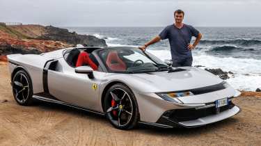 Alastair Crooks with the Ferrari 849 Testarossa Spider