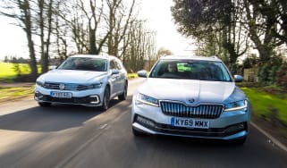 VW Passat vs Skoda Superb hybrid