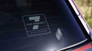 Kia EV9 Air - warranty sticker