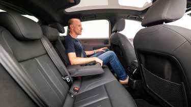 Audi A2 e-tron - Phil McNamara sat in the rear seats