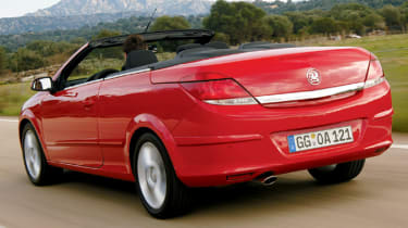 Rear view of Vauxhall Astra TwinTop