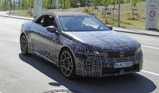 BMW i4 Convertible spy shots - front 3/4