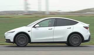 New Tesla Model Y Standard - side action