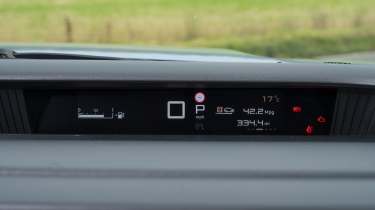 Citroen C3 Aircross being driven in the UK - digital drivers display