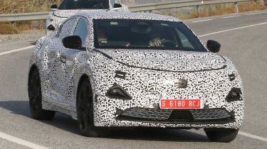 Alpine A390 spy shots - front 3/4