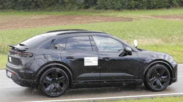 All-electric Porsche Macan - rear tracking 