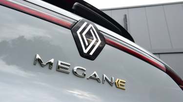 Renault Megane E-Tech - tailgate badging