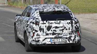 Mazda CX-6e spy shots - rear end
