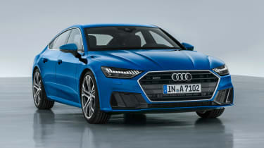 Audi A7 Sportback - front static blue