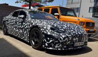 Mercedes-AMG electric super-saloon - front 3/4 static
