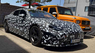 Mercedes-AMG electric super-saloon - front 3/4 static 