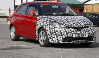 MG 3 spy shots front three-quarter