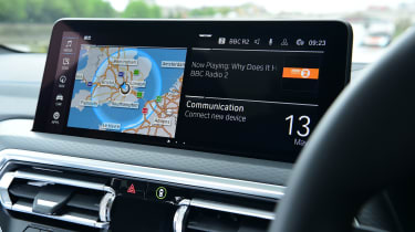 BMW iX3 infotainment screen