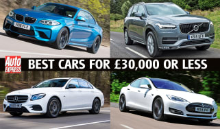 Best cars for £30,000 or less - header image