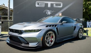 Ford Mustang GTD on display at 2023 Monterey Car Week - front 3/4 static