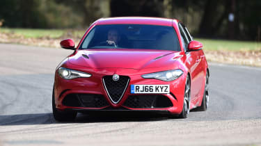 Alfa Romeo Giulia Quadrifoglio - front cornering