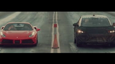 Faraday Future drag race ferrari